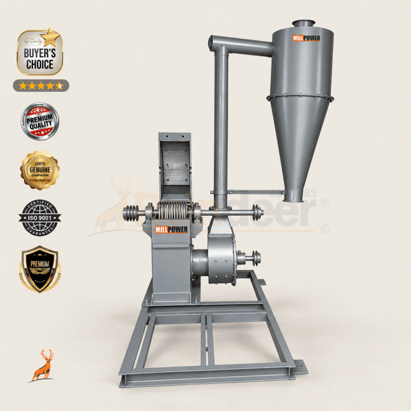 20 hp masala grinder - front view - reindeer machinery